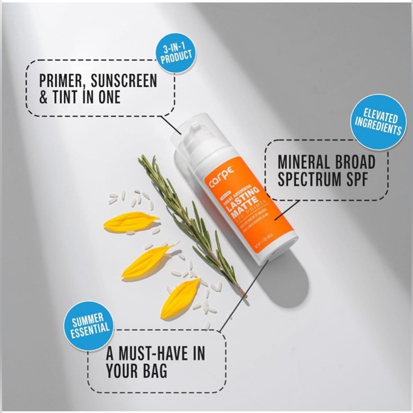 Carpe Primer Face Makeup Base ~New~ Zinc Mineral Sunscreen Face SPF 25 - Picture 6 of 7